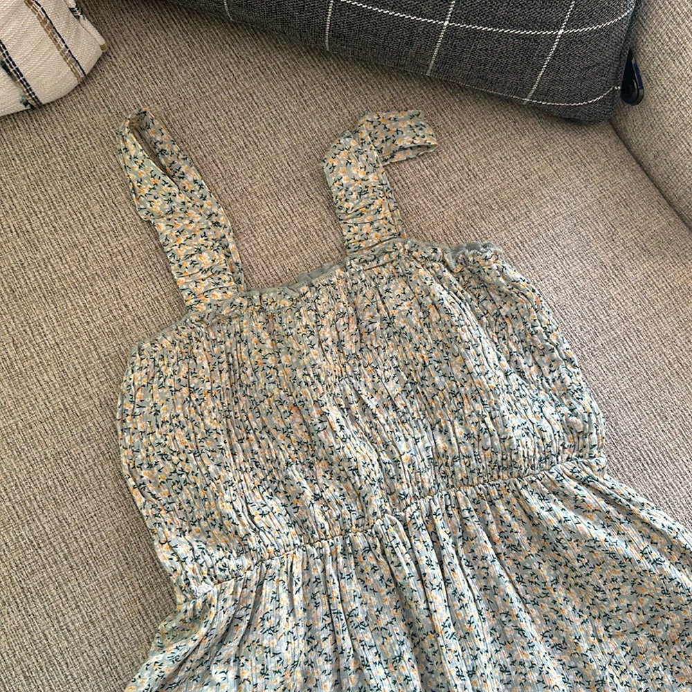 Floral Green Midi Dress